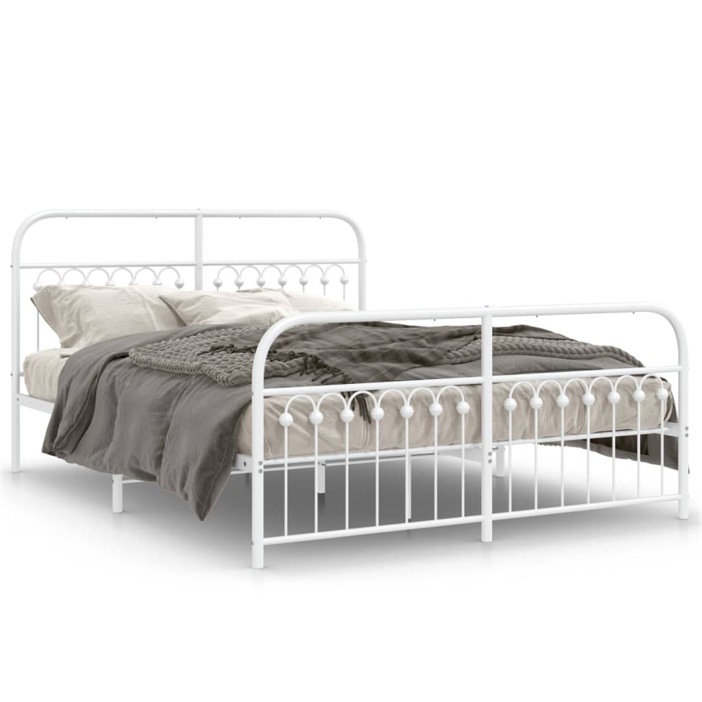 Bedframe Met Hoofd- En Voeteneinde Metaal