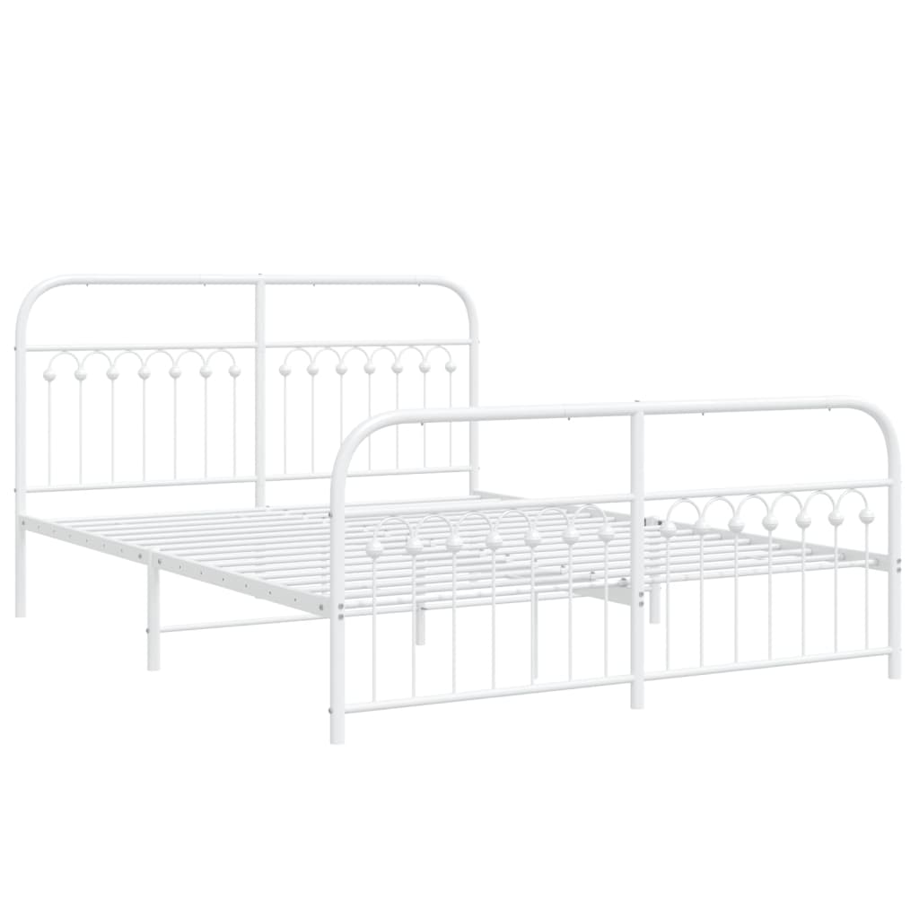 Bedframe Met Hoofd- En Voeteneinde Metaal