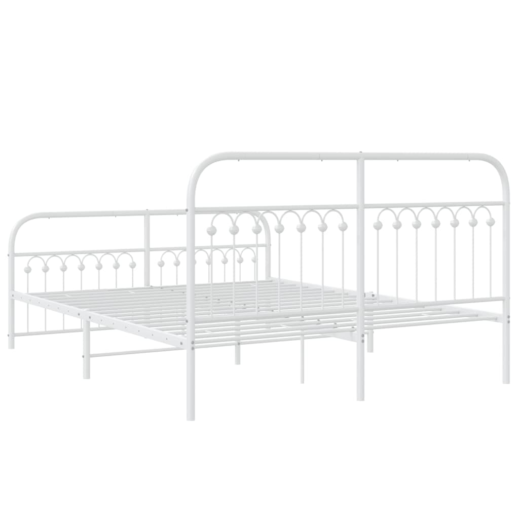 Bedframe Met Hoofd- En Voeteneinde Metaal