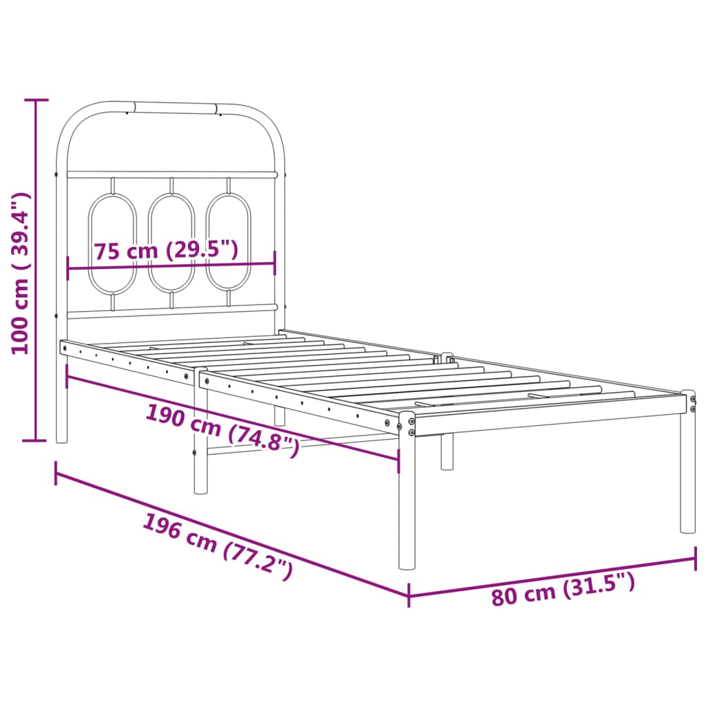 Bedframe Metaal