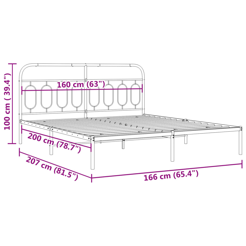 Bedframe Metaal