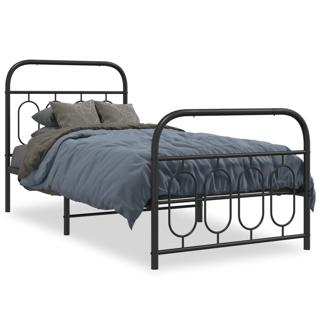 Bedframe Met Hoofd- En Voeteneinde Metaal