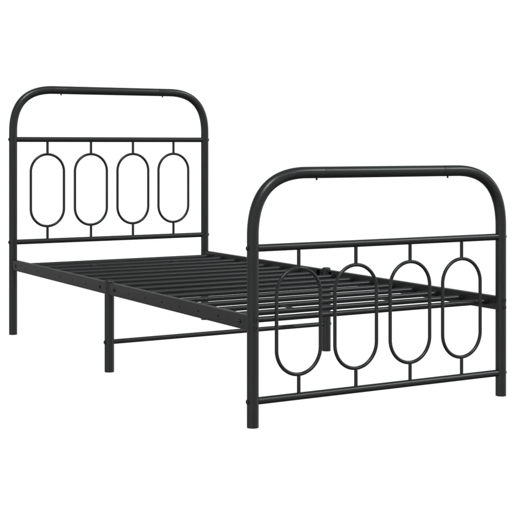 Bedframe Met Hoofd- En Voeteneinde Metaal