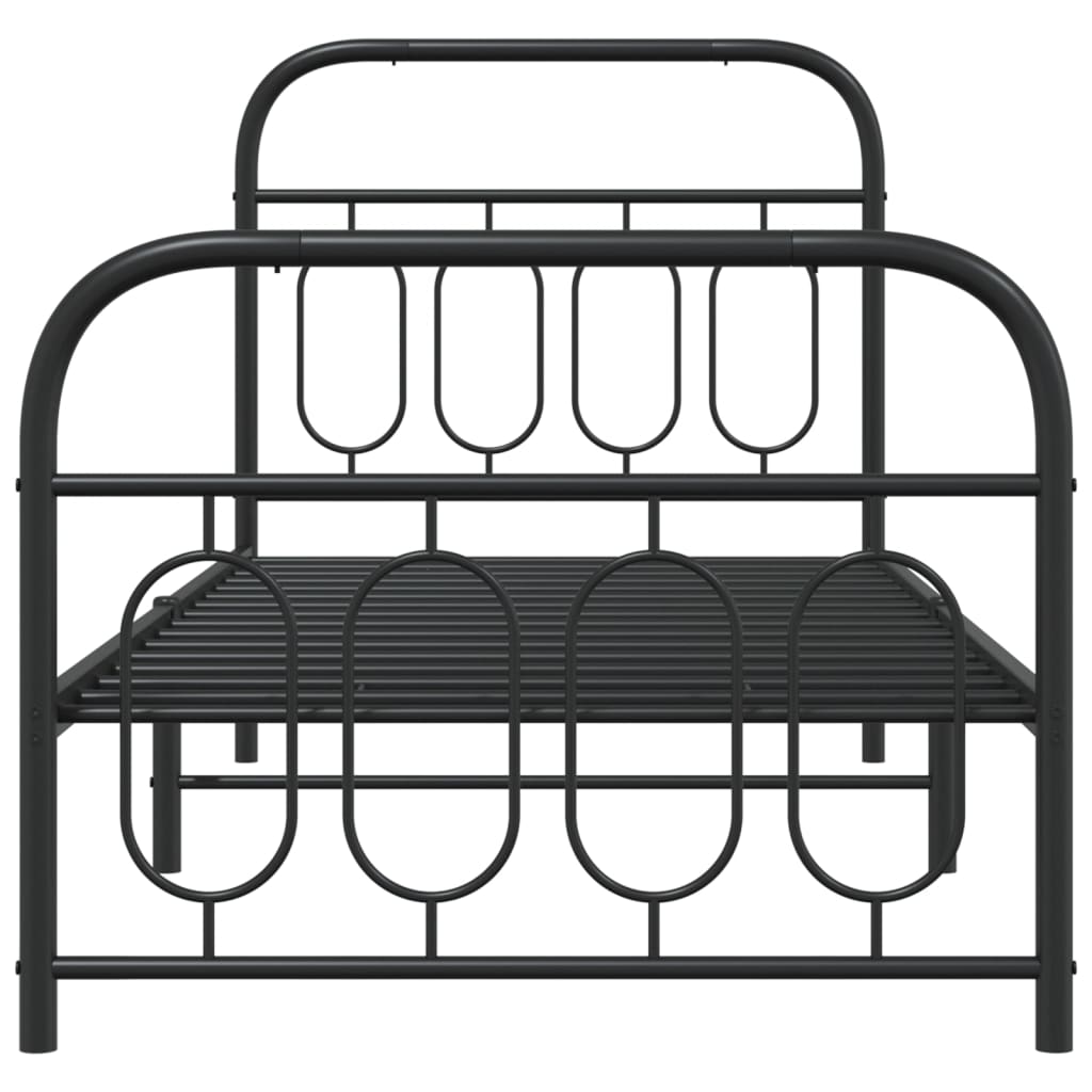 Bedframe Met Hoofd- En Voeteneinde Metaal