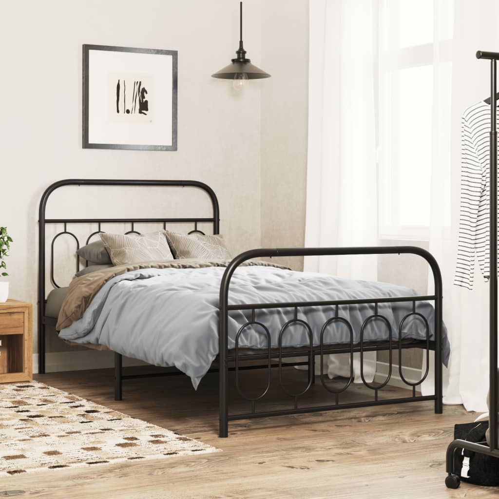 Bedframe Met Hoofd- En Voeteneinde Metaal