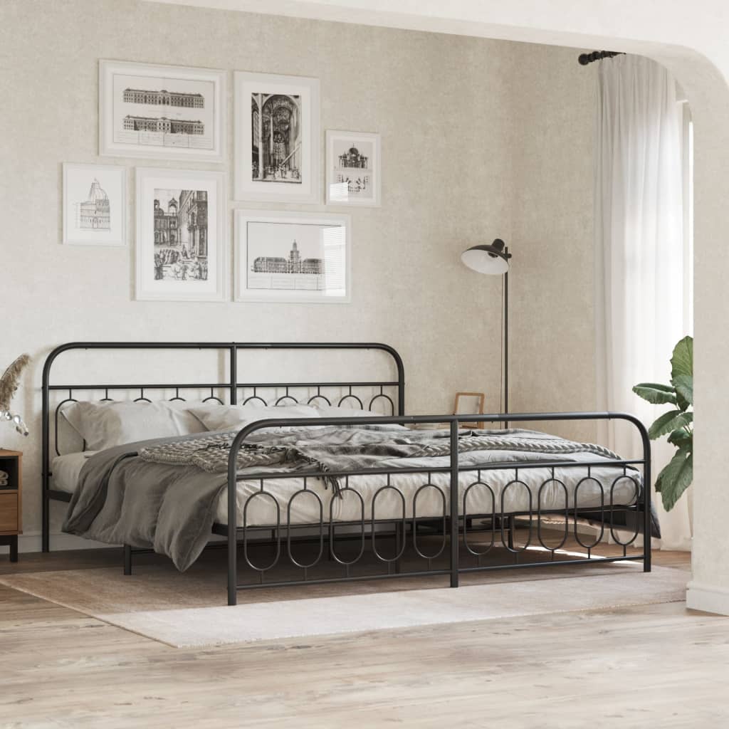 Bedframe Met Hoofd- En Voeteneinde Metaal