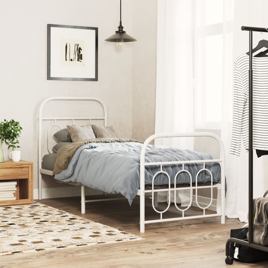 Bedframe Met Hoofd- En Voeteneinde Metaal