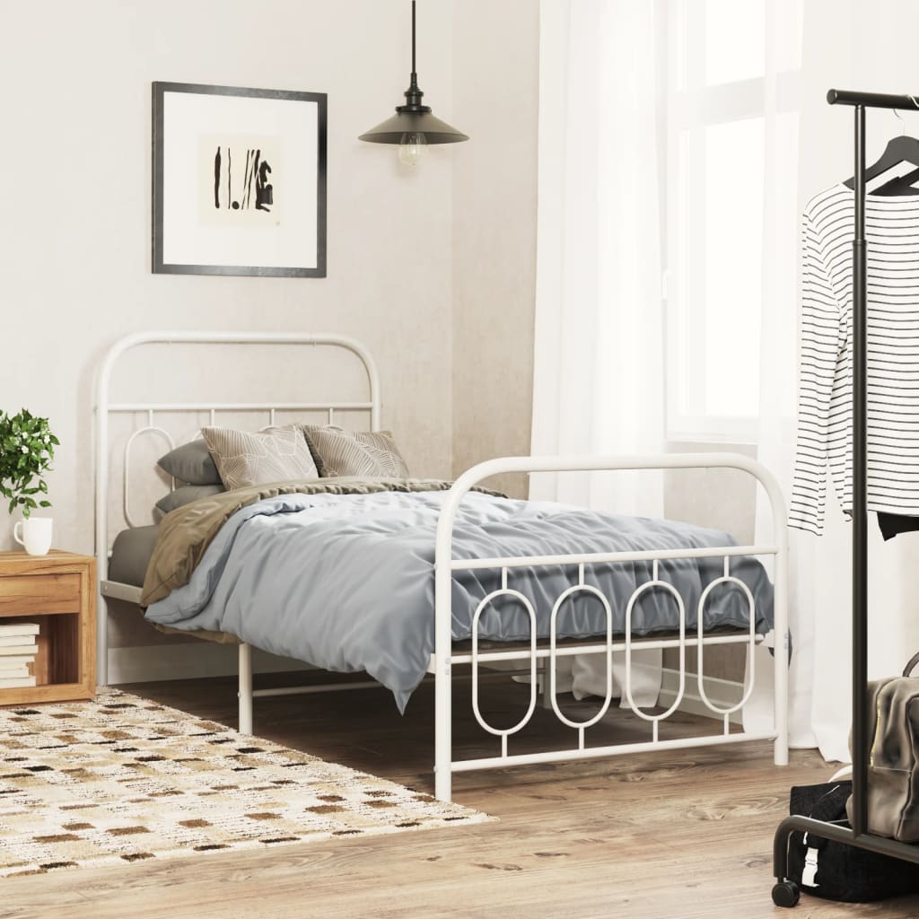 Bedframe Met Hoofd- En Voeteneinde Metaal