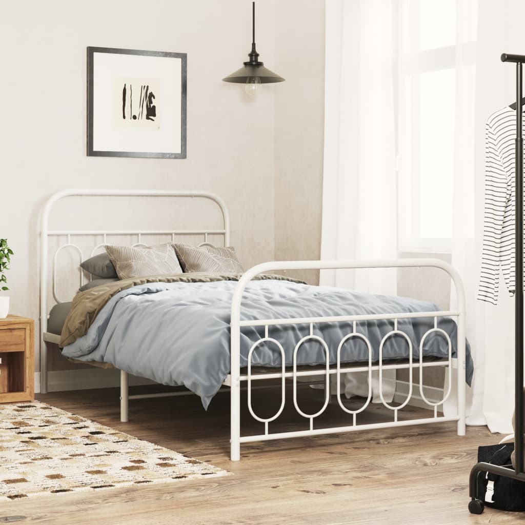 Bedframe Met Hoofd- En Voeteneinde Metaal