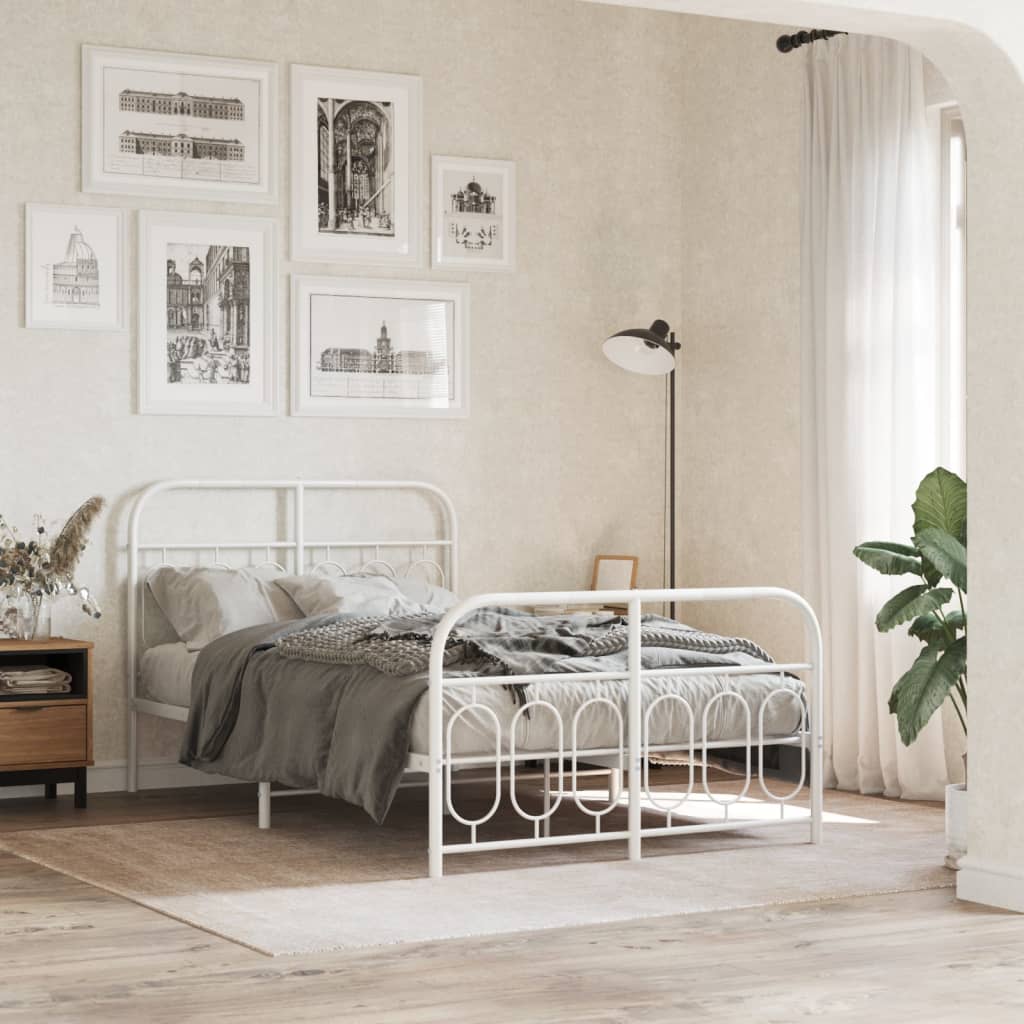 Bedframe Met Hoofd- En Voeteneinde Metaal