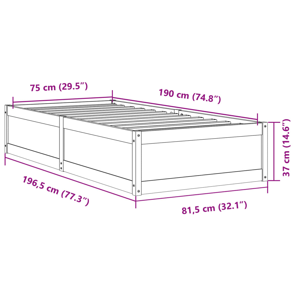 Bedframe Zonder Matras