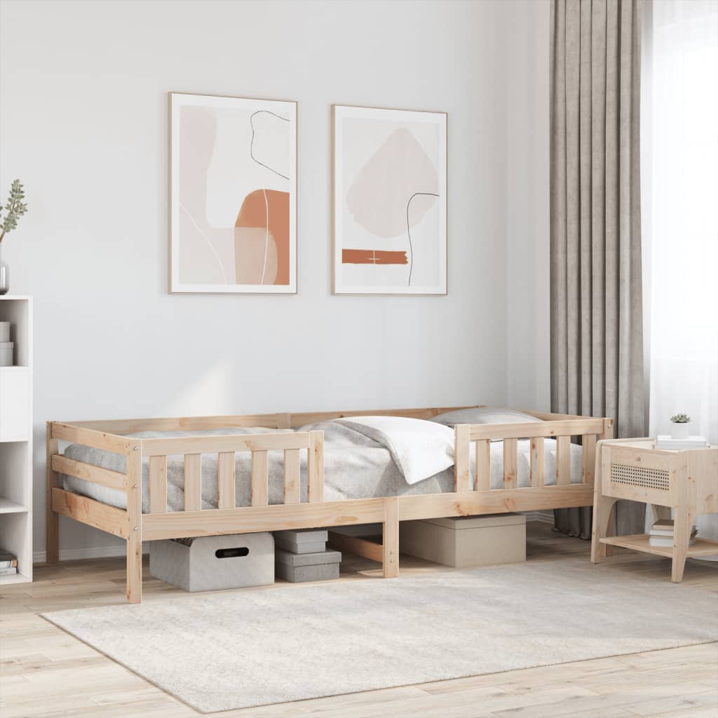 Bedframe Zonder Matras Massief Grenenhout 140X200 Cm