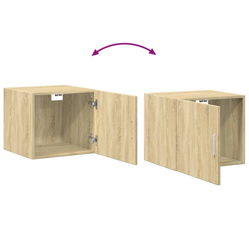 Wandkast 45X42,5X40 Cm Bewerkt Hout Kleurig