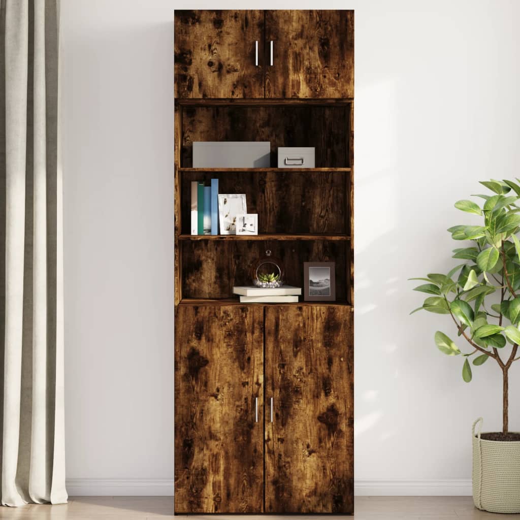 Wandkast 80X42,5X40 Cm Bewerkt Hout Kleurig