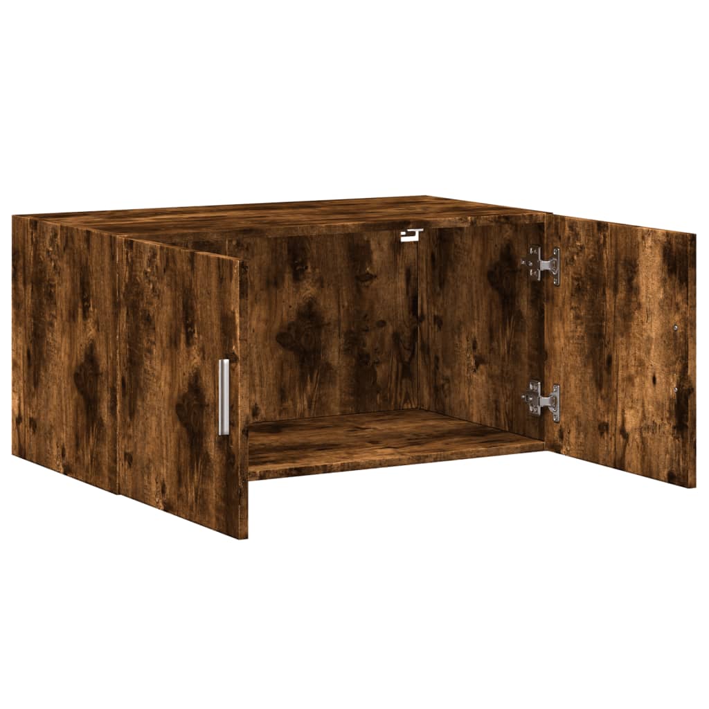 Wandkast 80X42,5X40 Cm Bewerkt Hout Kleurig