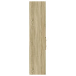 Hoge Kast 30X42,5X185 Cm Bewerkt Hout Kleurig