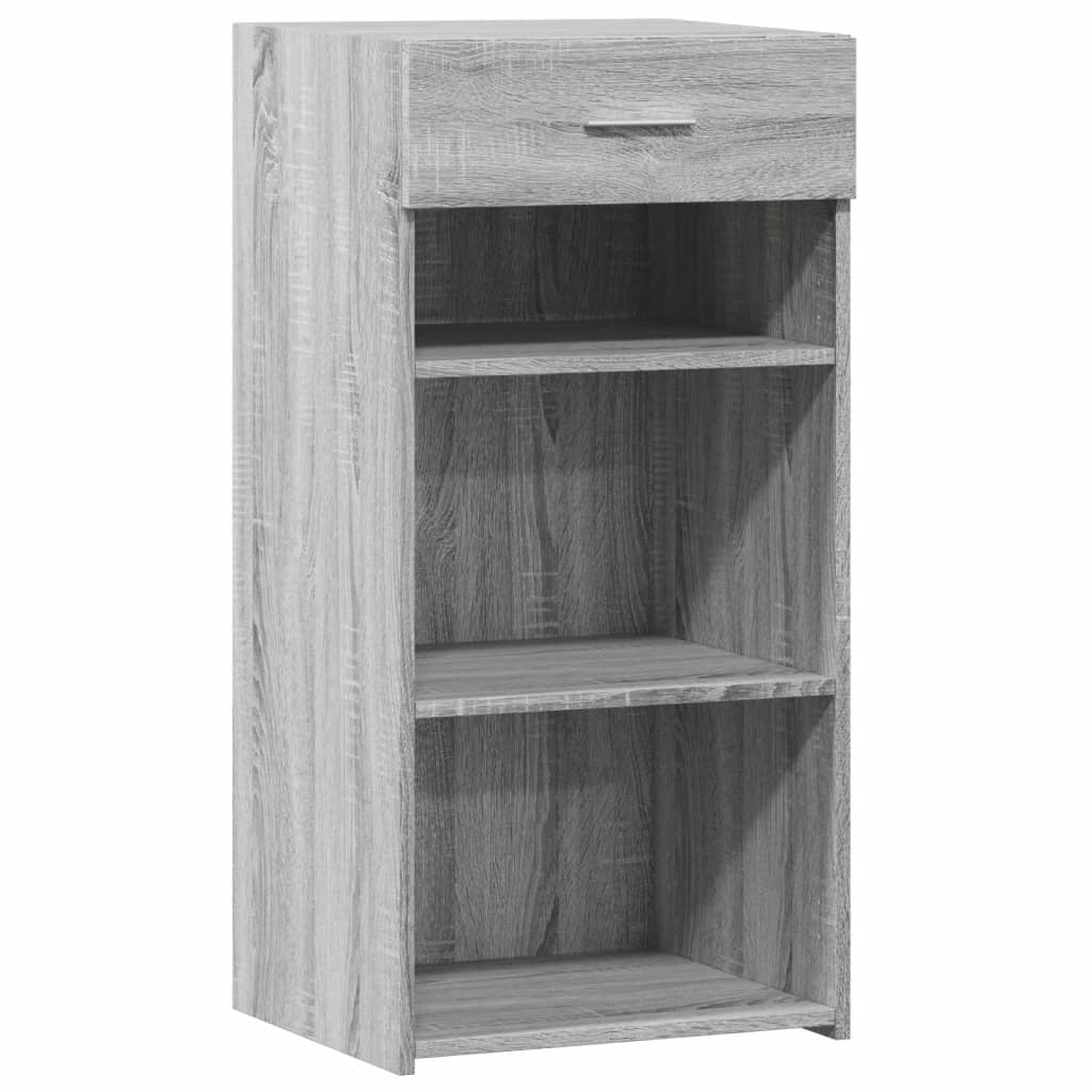 Dressoir 45X42,5X93 Cm Bewerkt Hout Eikenkleurig