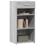 Dressoir 45X42,5X93 Cm Bewerkt Hout Eikenkleurig