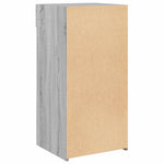 Dressoir 45X42,5X93 Cm Bewerkt Hout Eikenkleurig