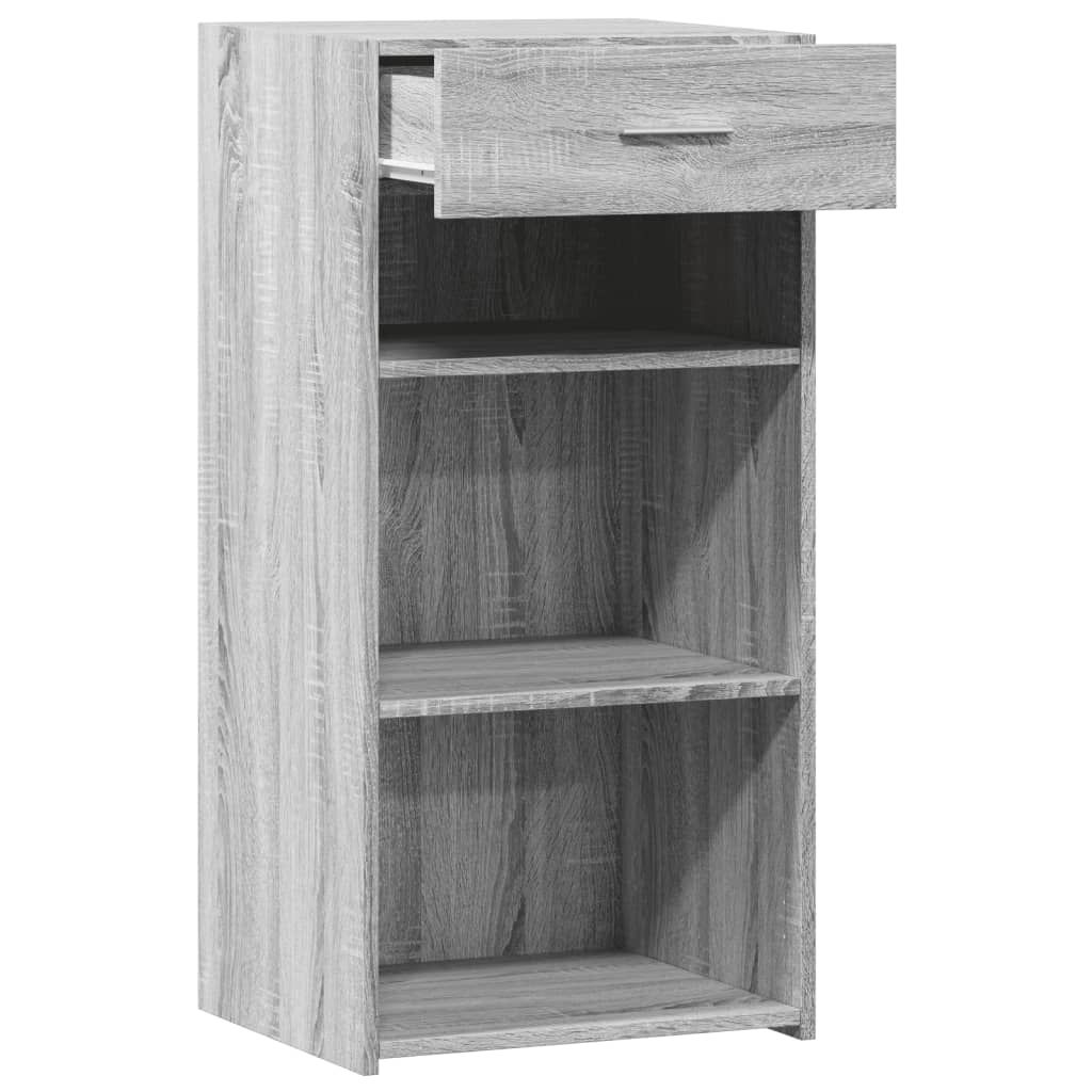 Dressoir 45X42,5X93 Cm Bewerkt Hout Eikenkleurig