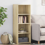 Hoge Kast 45X41X124 Cm Bewerkt Hout Eikenkleurig