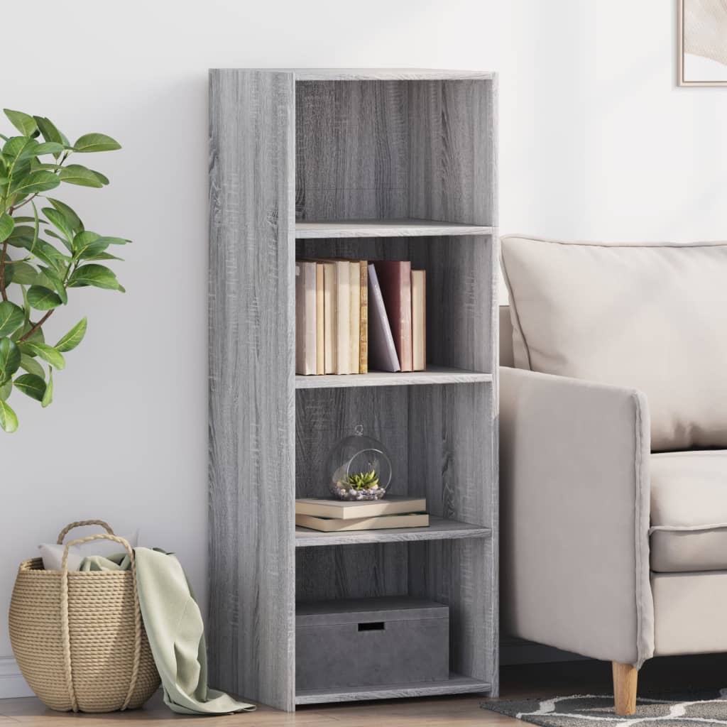 Hoge Kast 45X41X124 Cm Bewerkt Hout Eikenkleurig