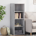 Hoge Kast 45X41X124 Cm Bewerkt Hout Eikenkleurig