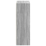 Hoge Kast 70X41X124 Cm Bewerkt Hout Eikenkleurig