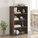 Hoge Kast 70X41X124 Cm Bewerkt Hout Eikenkleurig