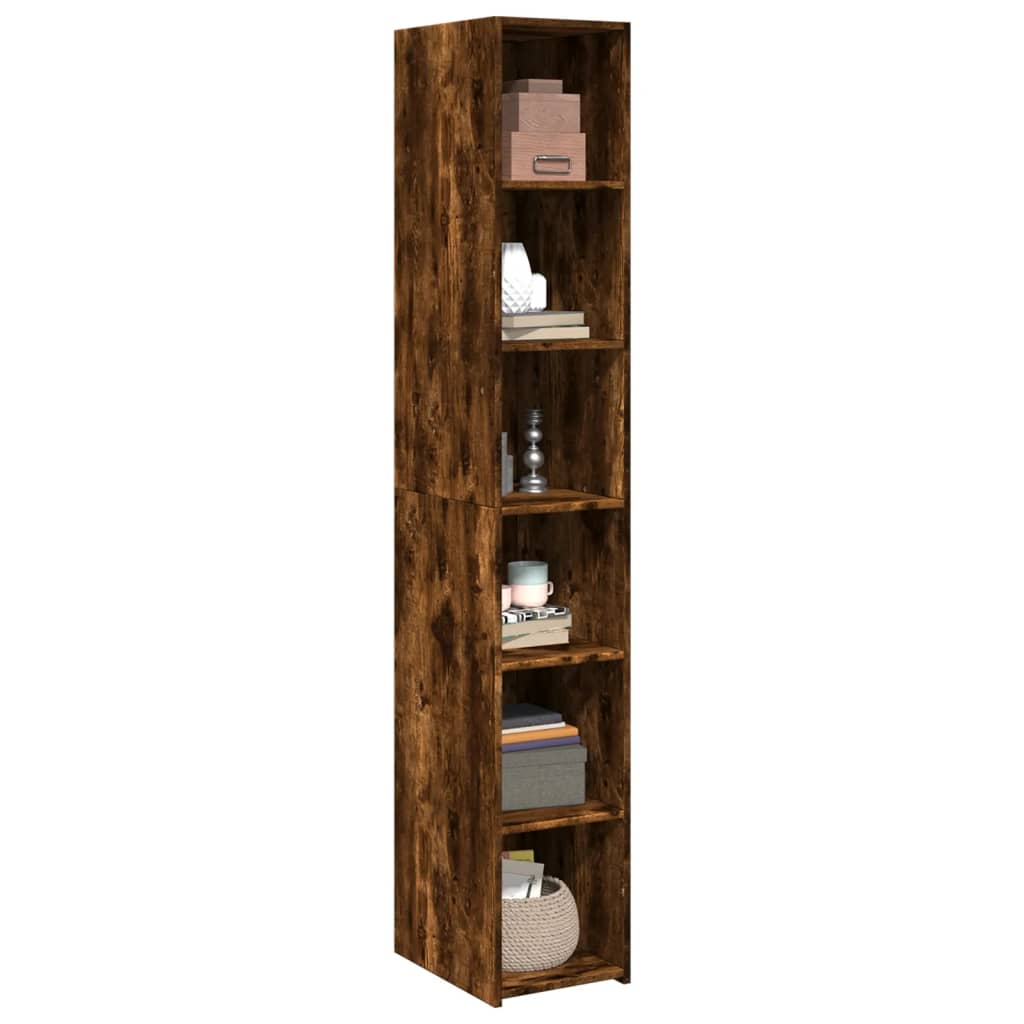 Hoge Kast 30X41X185 Cm Bewerkt Hout Kleurig