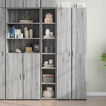 Hoge Kast 30X41X185 Cm Bewerkt Hout Kleurig