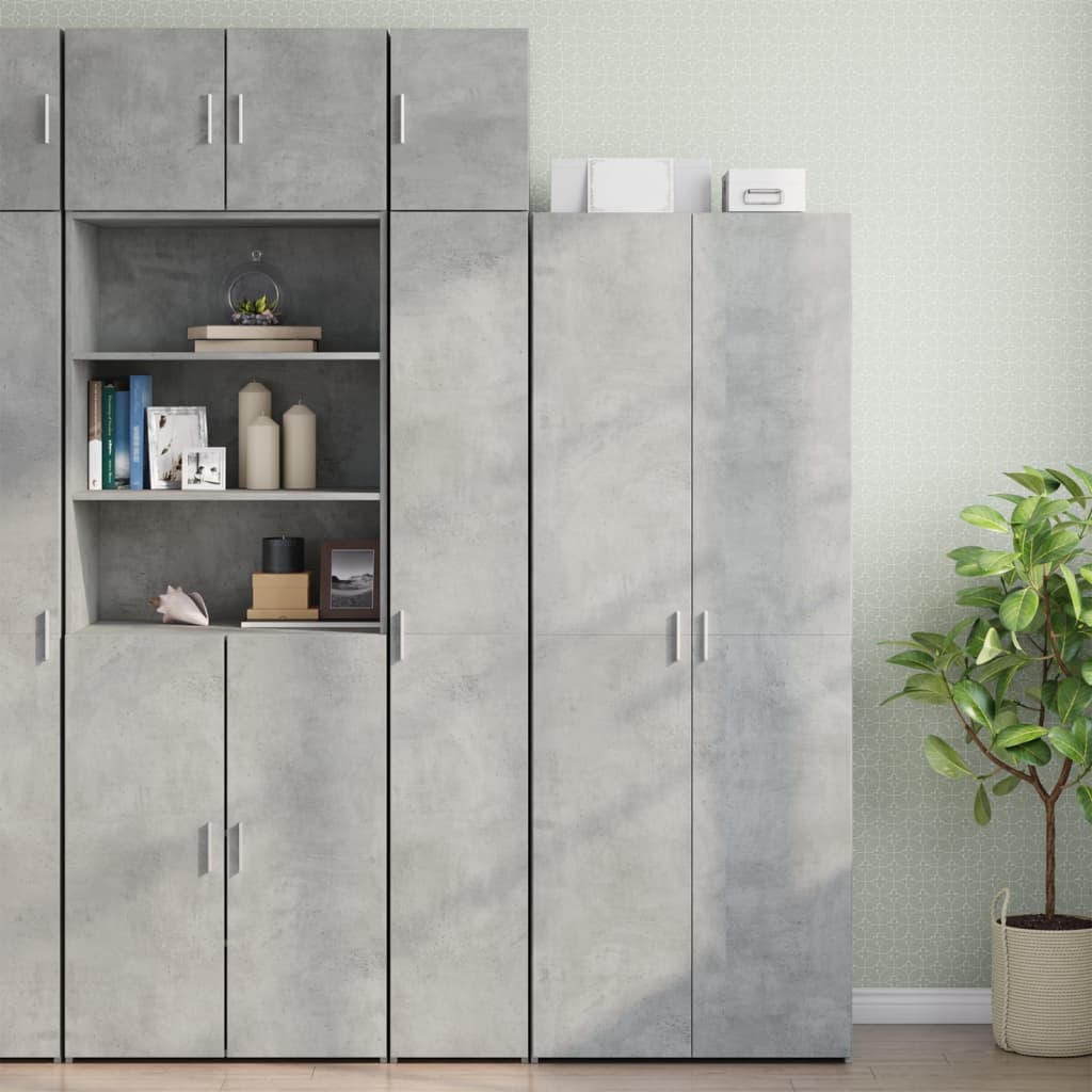 Opbergkast Smal 30X42,5X225 Cm Bewerkt Hout Eiken