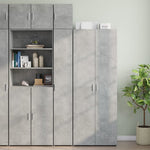 Opbergkast Smal 30X42,5X225 Cm Bewerkt Hout Eiken