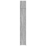 Opbergkast Smal 30X42,5X225 Cm Bewerkt Hout Eiken