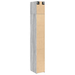Opbergkast Smal 30X42,5X225 Cm Bewerkt Hout Eiken