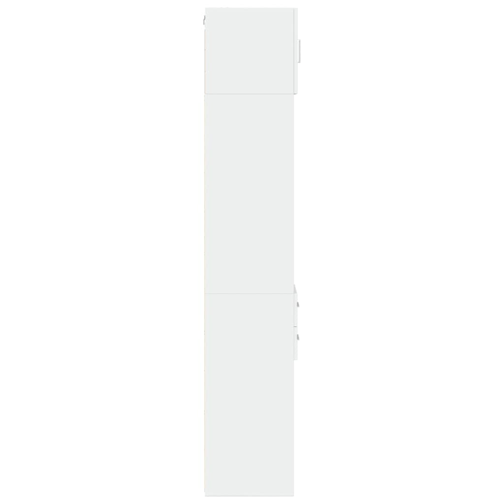 Opbergkast Smal 30X42,5X225 Cm Bewerkt Hout