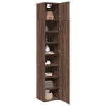 Opbergkast Smal 40X42,5X225 Cm Bewerkt Hout Ig