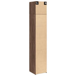 Opbergkast Smal 40X42,5X225 Cm Bewerkt Hout Ig
