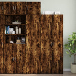 Opbergkast Smal 45X42,5X225 Cm Bewerkt Hout