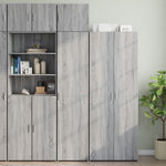 Opbergkast Smal 45X42,5X225 Cm Bewerkt Hout