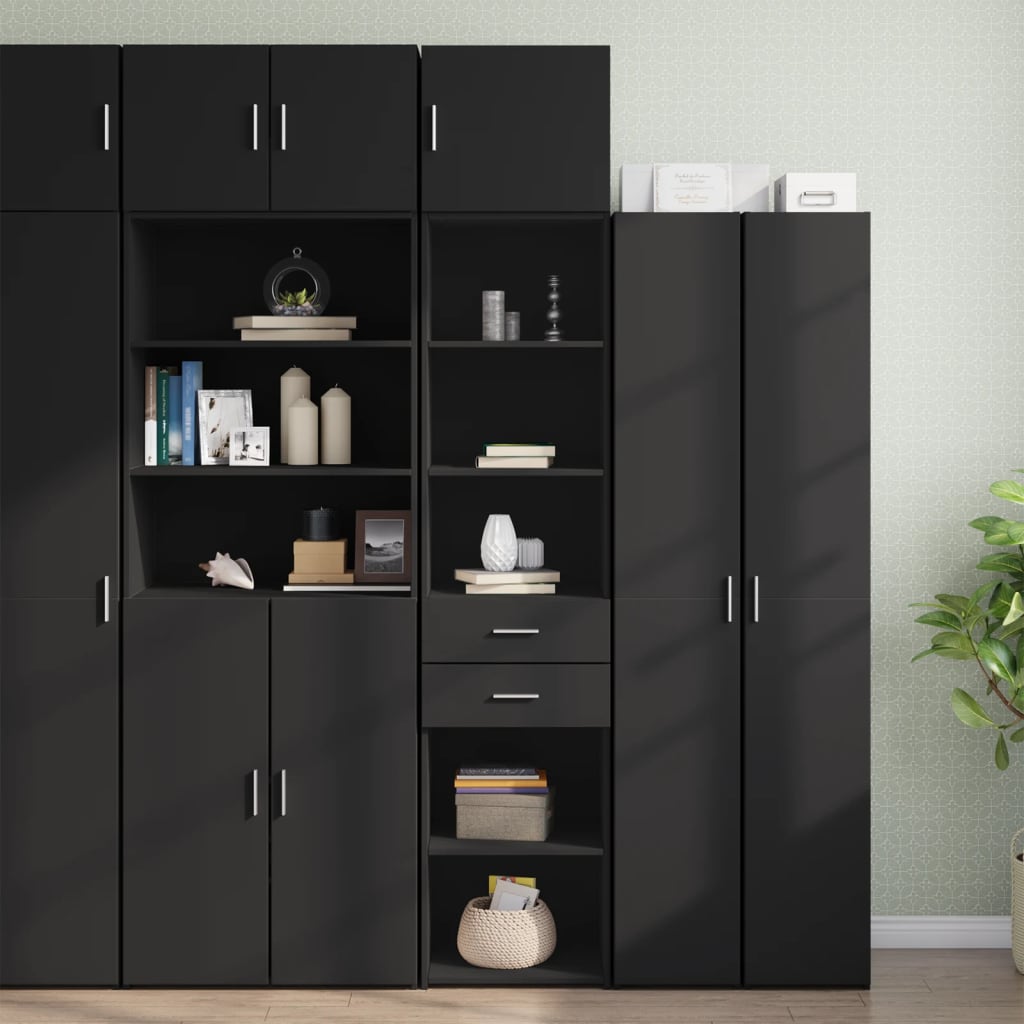 Opbergkast Smal 45X42,5X225 Cm Bewerkt Hout