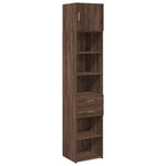 Opbergkast Smal 45X42,5X225 Cm Bewerkt Hout