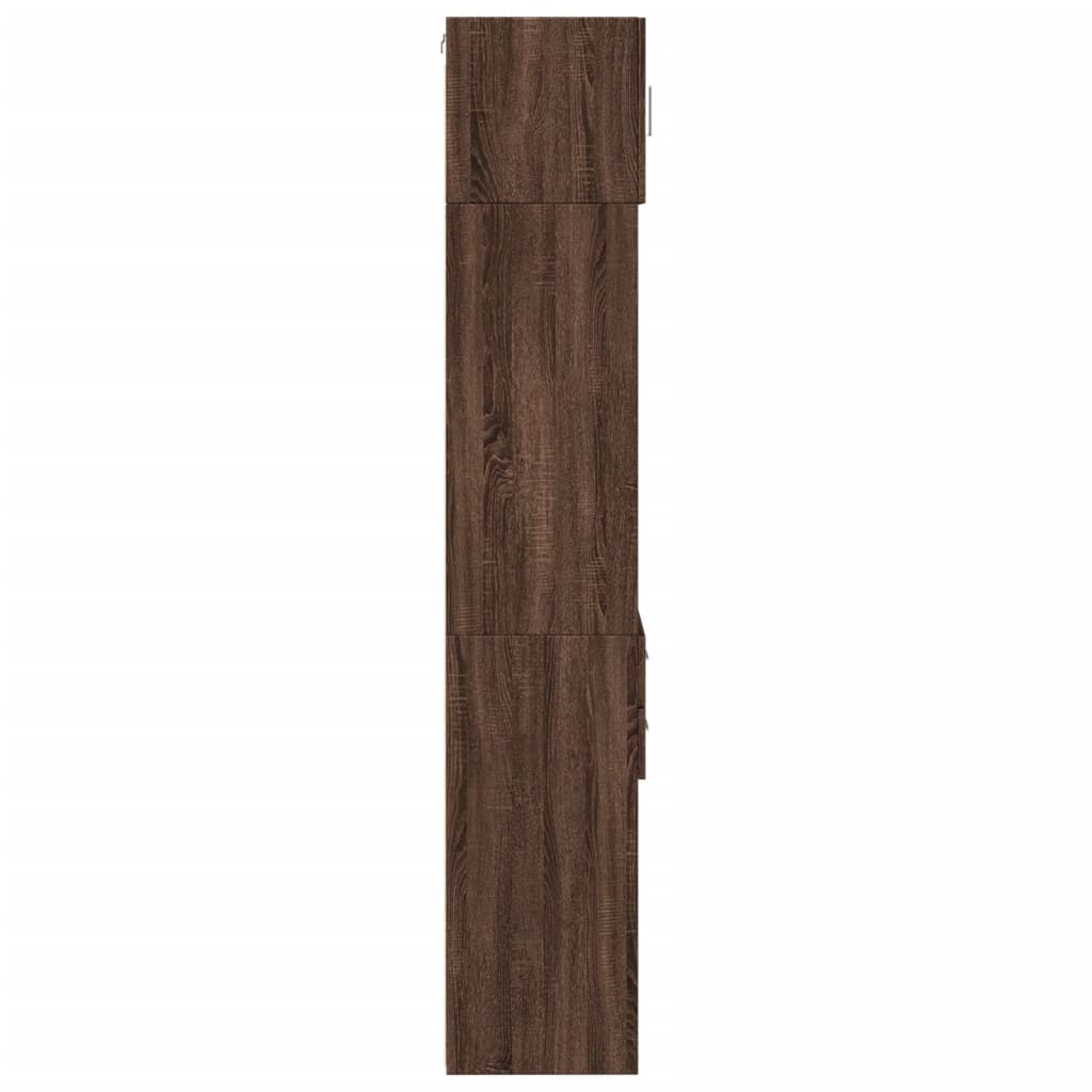 Opbergkast Smal 45X42,5X225 Cm Bewerkt Hout
