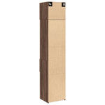 Opbergkast Smal 45X42,5X225 Cm Bewerkt Hout