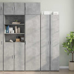 Opbergkast Smal 50X42,5X225 Cm Bewerkt Hout Kleur