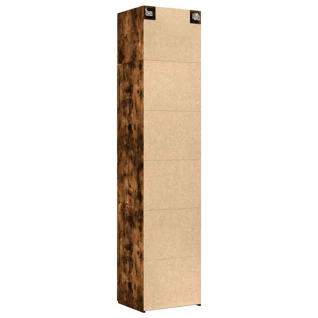 Opbergkast Smal 50X42,5X225 Cm Bewerkt Hout Kleur