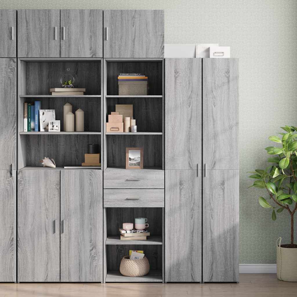 Opbergkast Smal 50X42,5X225 Cm Bewerkt Hout