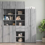 Opbergkast Smal 50X42,5X225 Cm Bewerkt Hout