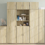 Opbergkast 70X42,5X225 Cm Bewerkt Hout