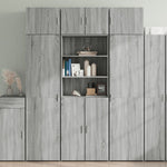 Opbergkast 70X42,5X225 Cm Bewerkt Hout